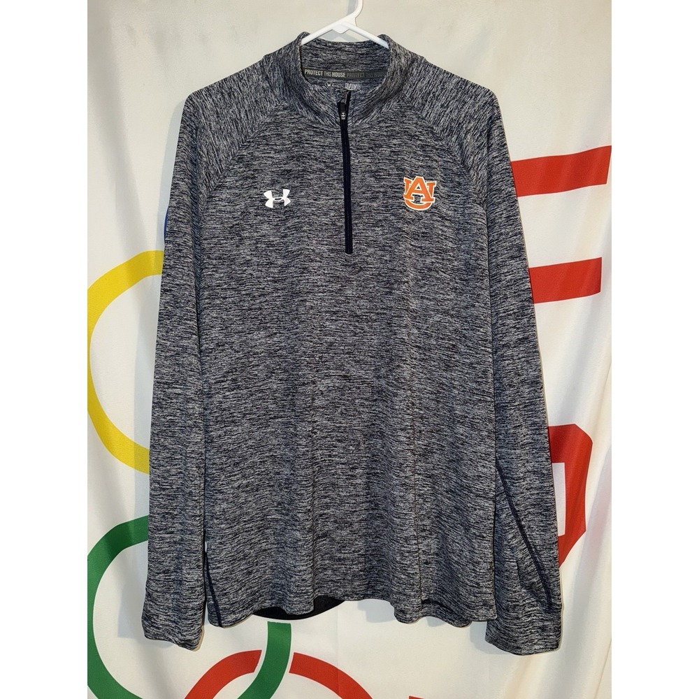 Under Armour Auburn Tigers 1/4 Zip Pullover Mens XL Sweatshirt Football